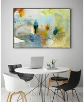 Giant Art 40" x 30" Deviation Ii Art Block Framed Canvas