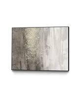 Giant Art 36" x 24" Glitter Rain Ii Art Block Framed Canvas