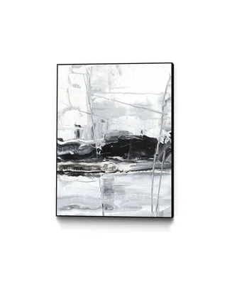 Giant Art 20" x 16" Winter Lightning Ii Art Block Framed Canvas
