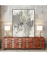 Giant Art 40" x 30" Payne's Splash Ii Art Block Framed Canvas