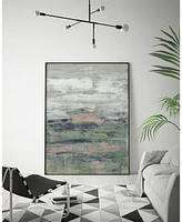 Giant Art 28" x 22" Payne's Blush Ii Art Block Framed Canvas