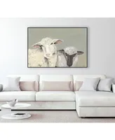 Giant Art 40" x 30" Sweet Lambs I Art Block Framed Canvas