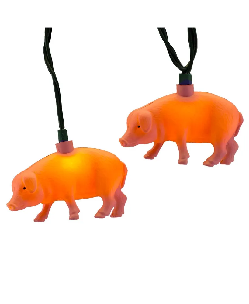 Kurt Adler Ul 10-Light Pink Pig Light Set