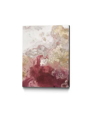 Giant Art 36" x 24" Ocean Splash Ii Crimson Version Museum Mounted Canvas Print