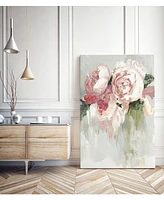 Giant Art 20" x 16" Peonies Museum Mounted Canvas Print