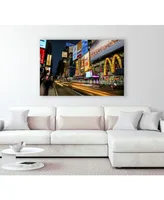 Giant Art 20" x 16" Times Square Rays of Light Iv Museum Mounted Canvas Print