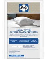 Sealy Luxury Cotton Zippered Pillow Protector