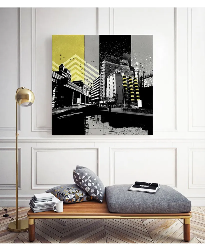 Giant Art 30" x 30" Triptych Ii Museum Mounted Canvas Print