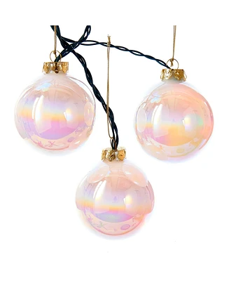 Kurt Adler 6-Light 80MM Led Glass Ball Light Set