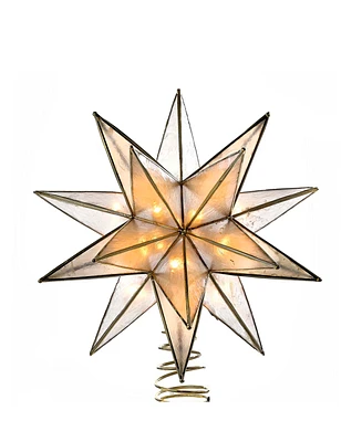 Kurt Adler 10-Light 15-Point Star Capiz Treetop