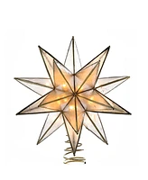 Kurt Adler 10-Light 15-Point Star Capiz Treetop