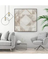 Giant Art Geometric Veil Ii Art Block Framed Canvas