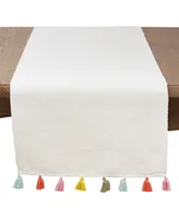 Saro Lifestyle Fiesta Tassel Long Table Runner