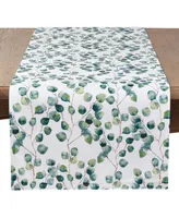 Saro Lifestyle Eucalyptus Leaf Long Table Runner