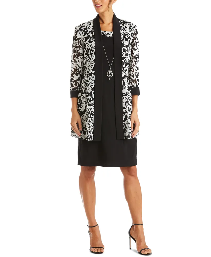 R & M Richards Dress Printed Jacket