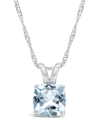 Sky Blue Topaz (2-3/4 ct. t.w.) Pendant Necklace Sterling Silver. Also Available Rose Quartz, and Amethyst