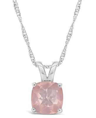 Sky Blue Topaz (2-3/4 ct. t.w.) Pendant Necklace in Sterling Silver. Also Available in Rose Quartz, and Amethyst