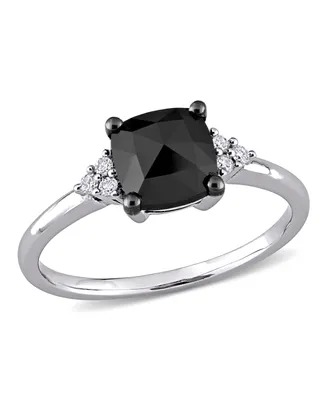 Black and White Diamond (1 1/3 ct. t.w.) Engagement Ring 14k Gold