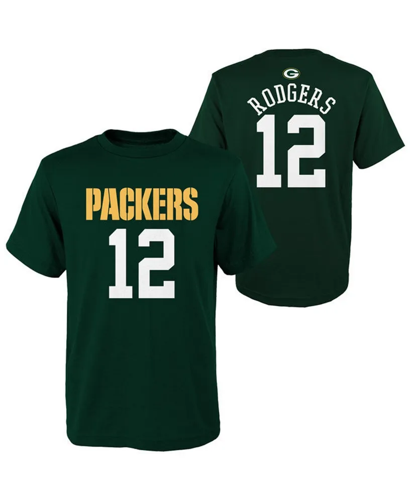 Camiseta Green Bay Packers Aaron Rodgers Verde