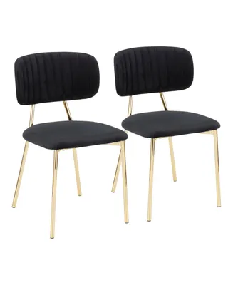 Bouton Gold Frame Dining Chair (Set of 2)