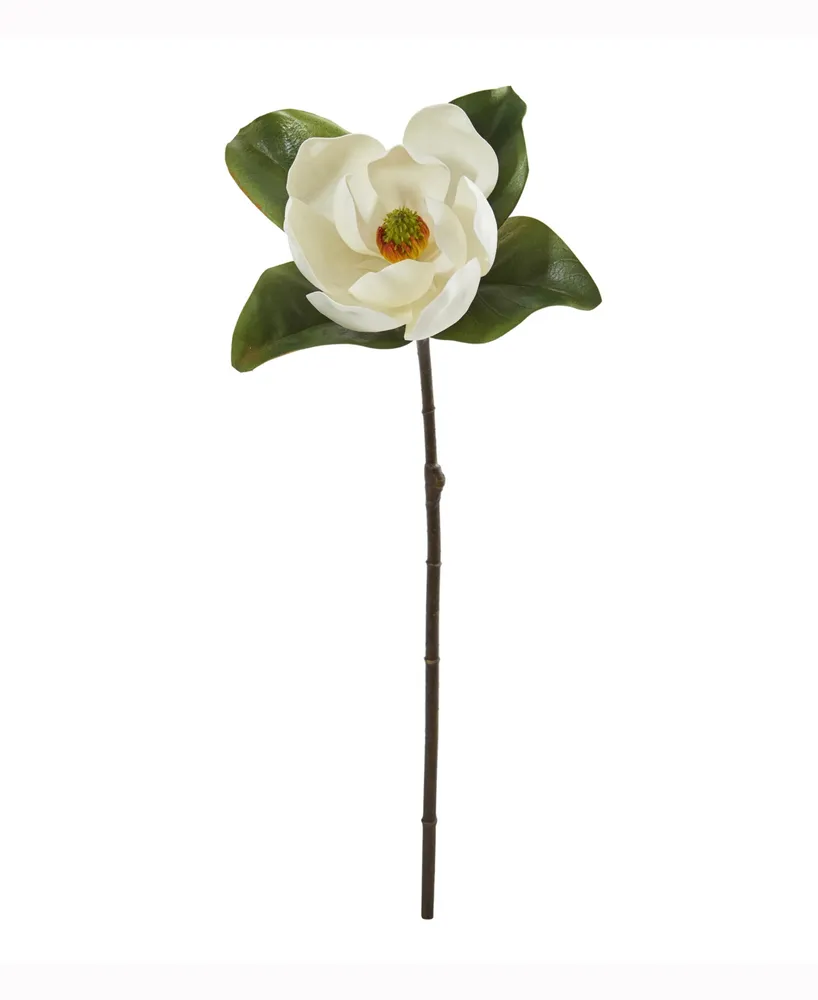 Nearly Natural 28in. Magnolia Artificial Flower Set of 3