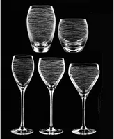 Qualia Glass Graffiti Highball Glasses, Set Of 4