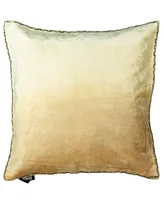 Mod Lifestyles Ombre Velvet Collection Viscose Beaded Edges Pillow, 20" x