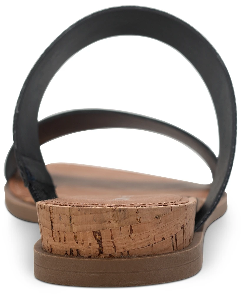 Sun + Stone Women's Easten Double Band Slide Flat Sandals, Created for Macy's