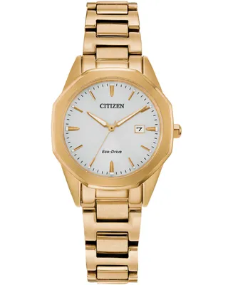 Citizen Eco-Drive Women's Corso Gold-Tone Stainless Steel Bracelet Watch 28mm