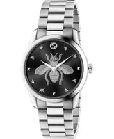 Gucci Men's Swiss G-Timeless Stainless Steel Bracelet Watch 38mm