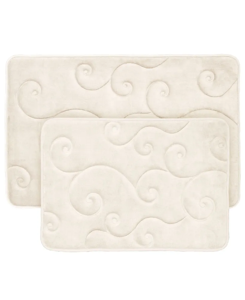 Baldwin Home 2 Piece Memory Foam Bath Mat Set