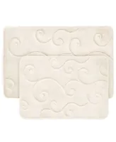 Baldwin Home 2 Piece Memory Foam Bath Mat Set