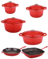 BergHOFF Neo 10pc Cast Iron Cookware Set