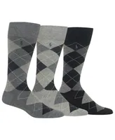 Polo Ralph Lauren Men's 3-Pk. Argyle Dress Socks