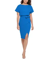 kensie Blouson Wrap Dress