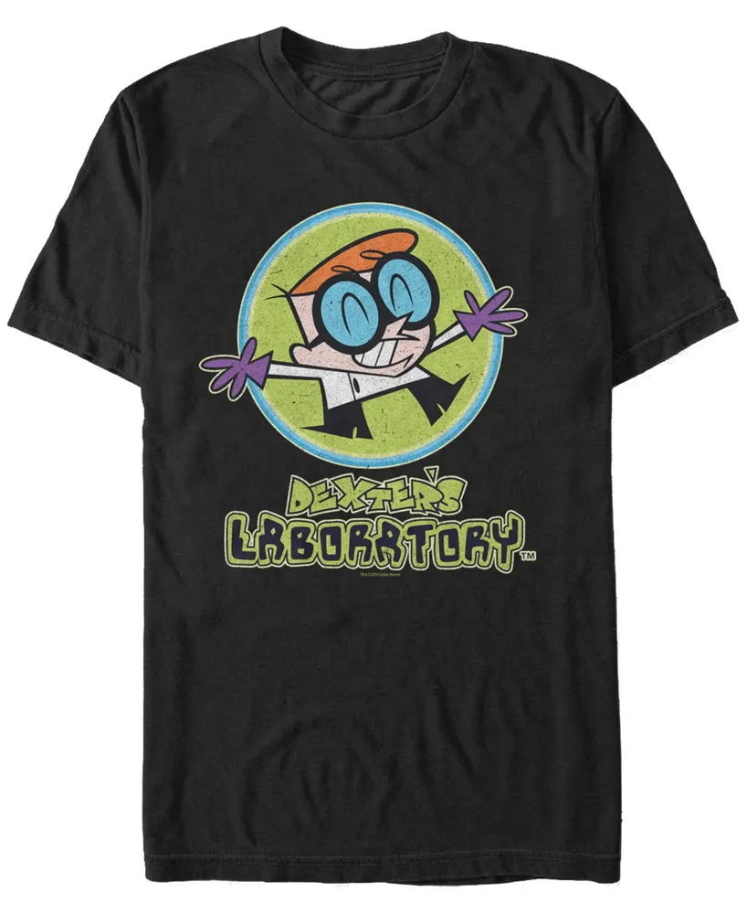 Fifth Sun Men's Dexter's Laboratory Happy Scientist Short Sleeve T- shirt