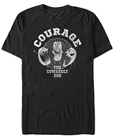 Fifth Sun Men's Courage The Cowardly Dog Ghostly Pair Short Sleeve T- shirt