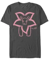 Fifth Sun Men's Steven Universe Flower Lion Outline Short Sleeve T- shirt
