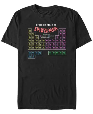 Fifth Sun Men's Periodic Table of Spider-Man Short Sleeve T- shirt