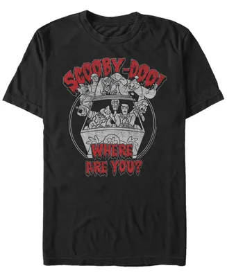Fifth Sun Scooby-Doo Men's Where Are You Spooky Monster Van Short Sleeve T-Shirt