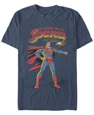 Fifth Sun Dc Men's The Adventures of Superman Short Sleeve T-Shirt