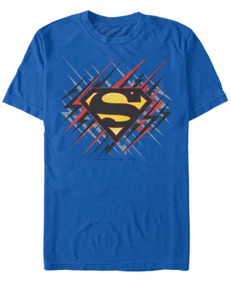 Fifth Sun Dc Men's Superman Lightning Bolt Logo Short Sleeve T-Shirt