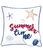 Homey Cozy Summer Square Decorative Throw Pillow