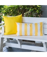 Homey Cozy Olivia Stripe Indoor/Outdoor Decorative Pillow, 12" x 20"