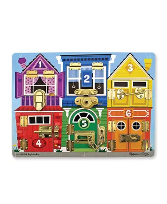 Melissa Doug Latches Wooden Activity Board - Frustration