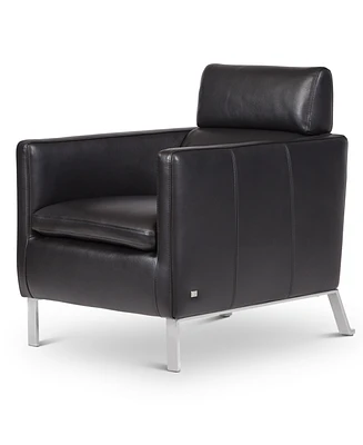 Closeout! Darrium 27" Leather Club Chair, Created for Macy's