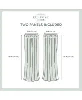 Exclusive Home Delano Indoor/Outdoor Grommet Top Curtain Panel Pair, 54" x 120"