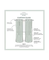 Exclusive Home Indoor/Outdoor Solid Cabana Grommet Top Curtain Panel Pair