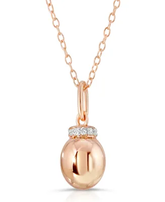 Brilliant Bubbles Diamond (1/10 ct. t.w.) Single Bubble Halo Pendant Designed in Sterling Silver , 14k Yellow Gold over Sterling Silver or 14k Rose Go