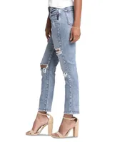 Silver Jeans Co. Banning Slim-Leg Distressed Jeans